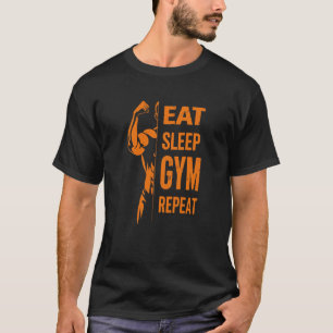 Essen Sie Sleep Gym Repeat Workout T - Shirt