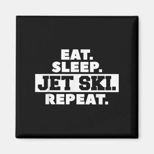 Essen Sie Sleep Jet Ski Wiederholung Skifahren Ski Magnet