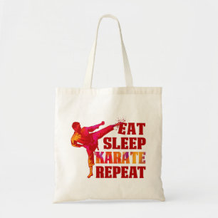 Essen Sie Sleep Karate Wiederholung Geschenk für  Tragetasche