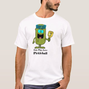 Essen Sie, spielen Sie, Liebe Pickleball T-Shirt
