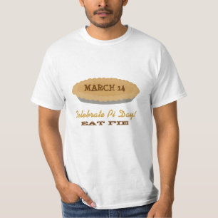 Essen Sie Torte an PU-Tag T-Shirt
