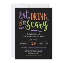 Essen Sie trinken und Beängstigend Halloween-Party