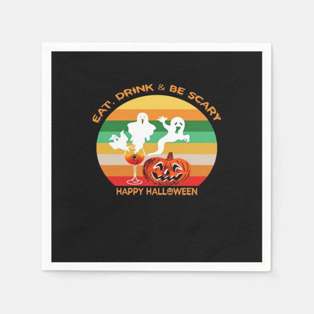 Essen Sie trinken und Beängstigend sein Serviette (Vorderseite)