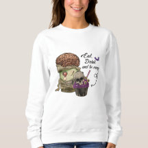 Essen Sie trinken und beängstigend sein