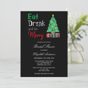 Essen Sie trinken und seien Sie froh Bridal Dusche Einladung