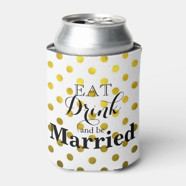 Essen Sie trinken und Verheiratet sein Dosenkühler (Kanne Vorderseite)