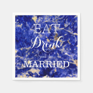 Essen Sie trinken und Verheiratet sein Serviette