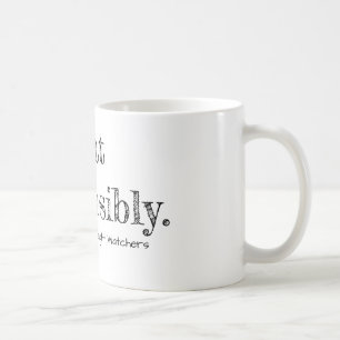 Essen Sie verantwortlich. Tasse