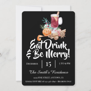 Essen Sie zu Feiern Drink & Sei fröhlich! Einladung