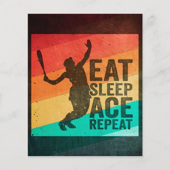Essen Sleep Ace Wiederholung Retro Flyer (Vorne)