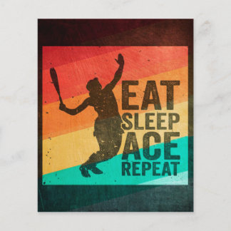 Essen Sleep Ace Wiederholung Retro Flyer