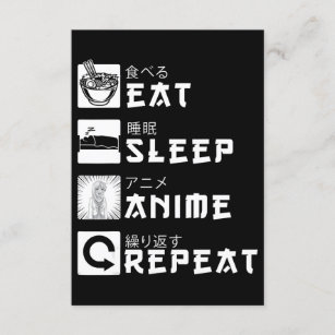 Essen Sleep Anime Wiederholung japanische Manga Lo Einladung