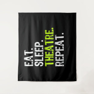Essen Sleep Atre Wiederholung Schauspielerin als G Wandteppich
