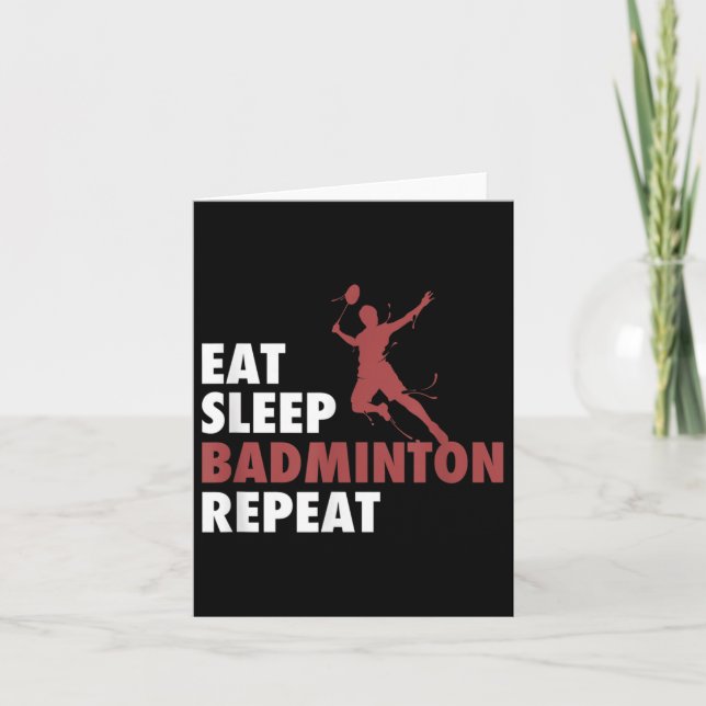 Essen Sleep Badminton Wiederholung Badminton Racke Karte (Vorderseite)