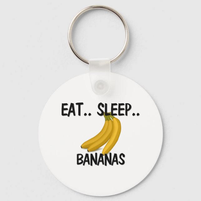 Essen Sleep BANANAS Schlüsselanhänger (Vorderseite)