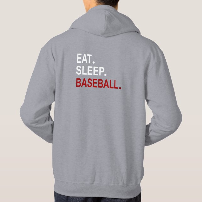 Essen Sleep Baseball Hoodie (Rückseite)