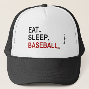 Essen Sleep Baseball Personalisiert Hat Truckerkappe