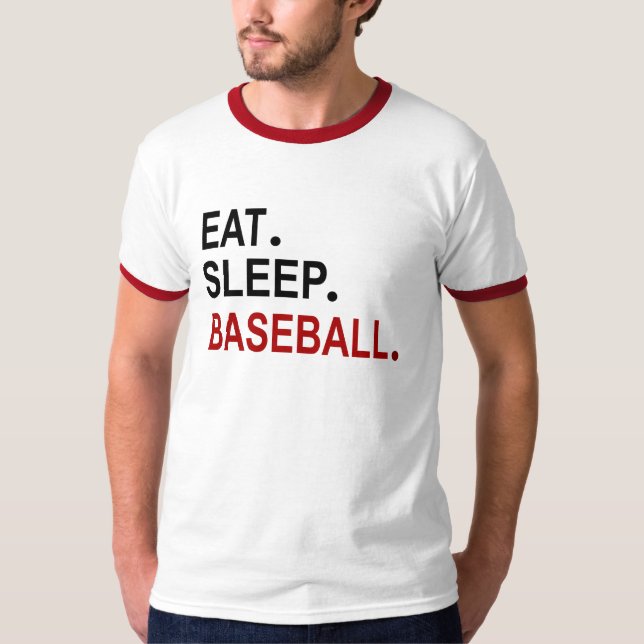 Essen Sleep Baseball T-Shirt (Vorderseite)