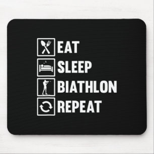 Essen Sleep Biathlon Wiederholung Motiv für einen Mousepad