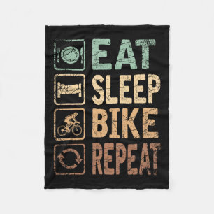 Essen Sleep Bike Wiederholung Fahrrad Fleecedecke