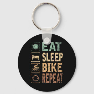 Essen Sleep Bike Wiederholung Fahrrad Schlüsselanhänger