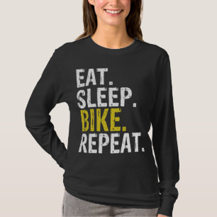 Essen Sleep Bike Wiederholung Geschenk T-Shirt
