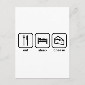 Essen Sleep Chef Postkarte