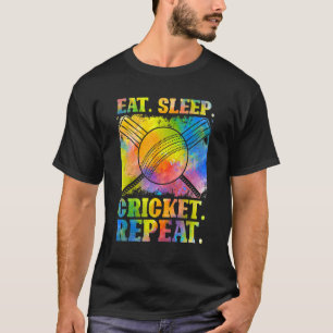 Essen Sleep Cricket Wiederholung Field Sports Cric T-Shirt