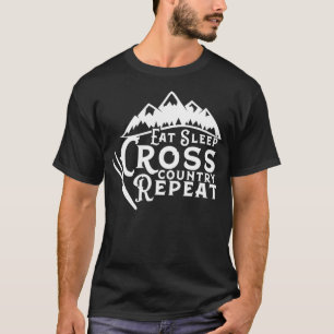 Essen Sleep Cross Country Wiederholung XC Skiing C T-Shirt