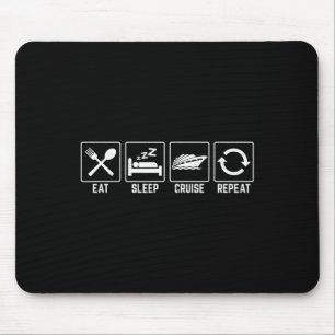 Essen Sleep Cruise Wiederholung Familie Kreuzfahrt Mousepad