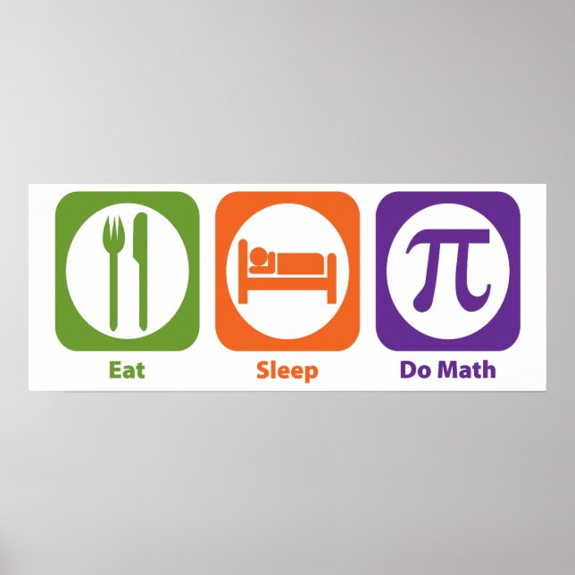 Essen Sleep Do Math Poster (Vorne)