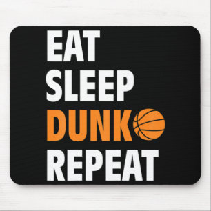Essen Sleep Dunk Wiederholen Spaß Basketball Ball  Mousepad