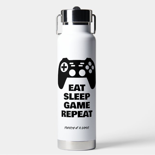 Essen Sleep Game Wiederholen Sie die Flasche mit l (Vorderseite)