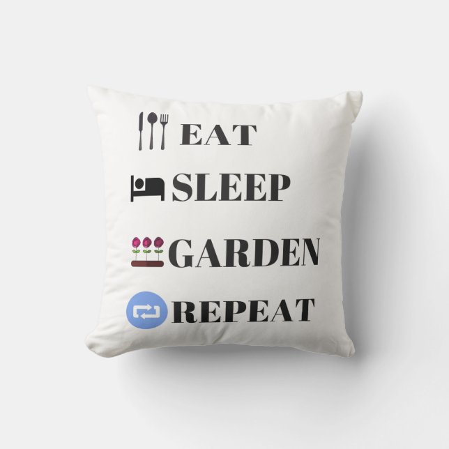 Essen Sleep Garden Wiederholung Kissen (Vorderseite)