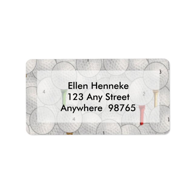 Essen Sleep Golf Adressaufkleber (Vorne)