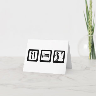 Essen Sleep Golf Mitteilungskarten