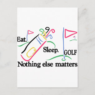 Essen Sleep Golf Postkarte