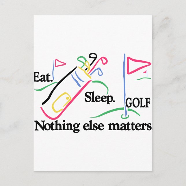 Essen Sleep Golf Postkarte (Vorderseite)