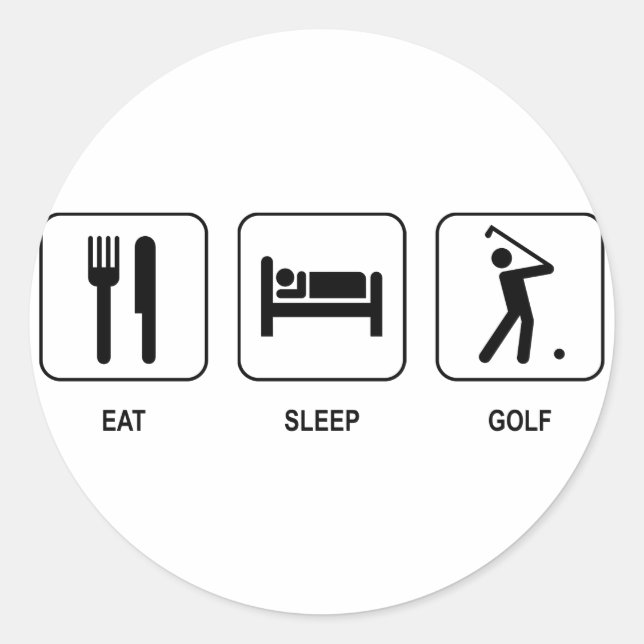 Essen Sleep Golf Sticker (Vorderseite)