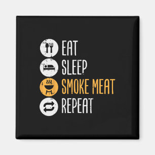 Essen Sleep Grill Fleisch Wiederholung Grillen Rbe Magnet