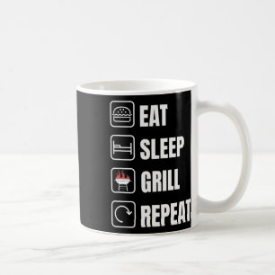 Essen Sleep Grill Wiederholung Grillen Griller Vat Kaffeetasse