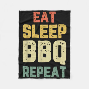 Essen Sleep Grillen Wiederholen Barbecue Barbeque Fleecedecke