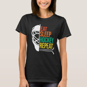 Essen Sleep Ice Hockey Spieler Expertencoach Sport T-Shirt