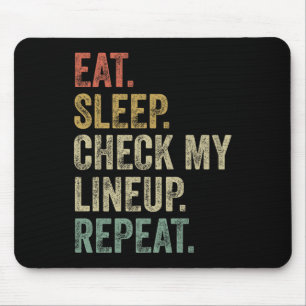 Essen Sleep Karo Mein Lineup Wiederholen Funny Fan Mousepad