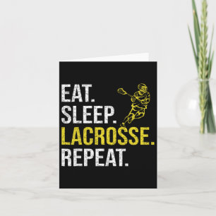 Essen Sleep Lacrosse Wiederholung Sportteam gibt M Karte