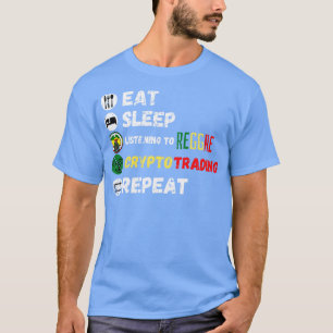 Essen Sleep-Listing für Reggae Crypto Trading Wied T-Shirt