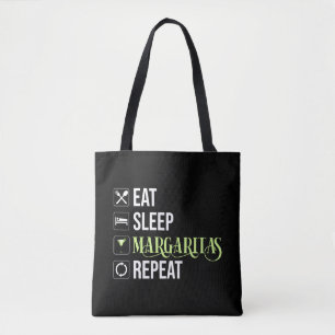 Essen Sleep Margaritas Wiederholen Tasche