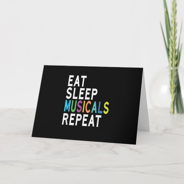 Essen Sleep Musicals Wiederholung, Broadway Schaus Karte (Vorderseite)