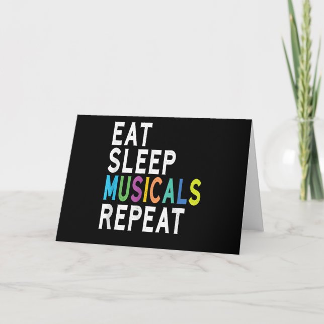 Essen Sleep Musicals Wiederholung, Broadway Schaus Karte (Vorderseite)