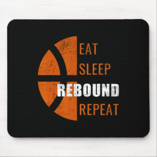 Essen Sleep Neustart wiederholen Spaß Basketball M Mousepad